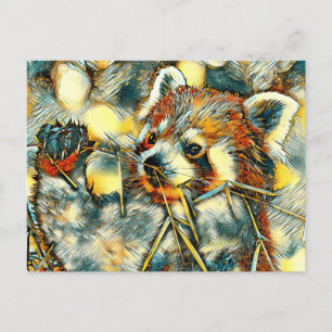 AnimalArt_RedPanda_001 Postcard