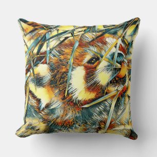 AnimalArt_RedPanda_003 Throw Pillow