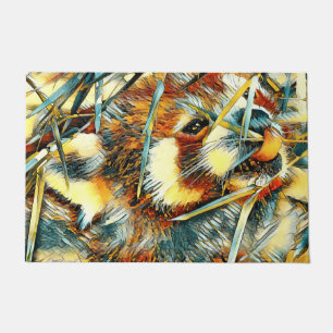 AnimalArt_RedPanda_20170706_by_JAMColors Doormat