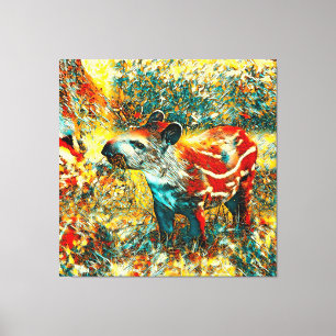 AnimalArt_Tapir_001 Canvas Print