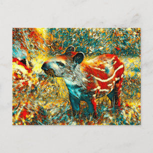 AnimalArt_Tapir_001 Postcard