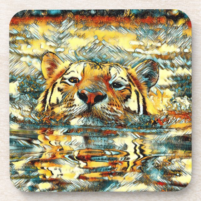 AnimalArt_Tiger_001 Coaster (Front)