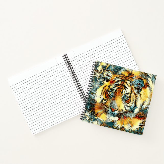 AnimalArt_Tiger_006 Notebook (Inside)