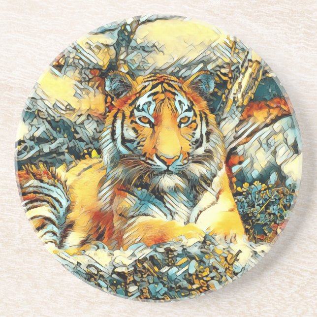 AnimalArt_Tiger_011 Coaster (Front)