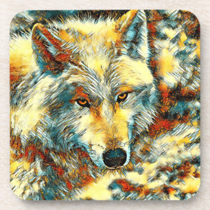 AnimalArt_Wolf_003 Coaster