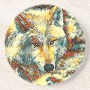 AnimalArt_Wolf_003 Coaster
