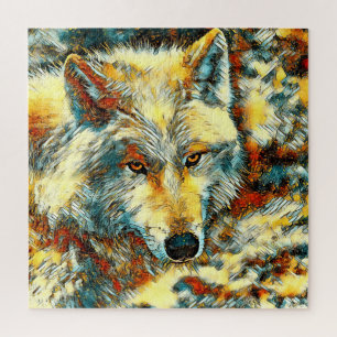 AnimalArt_Wolf_003 Jigsaw Puzzle