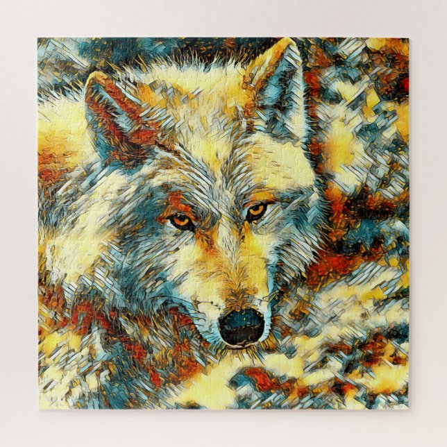 AnimalArt_Wolf_003 Jigsaw Puzzle (Vertical)