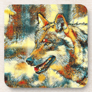 AnimalArt_Wolf_020 Coaster