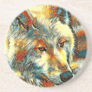 AnimalArt_Wolf_07 Coaster