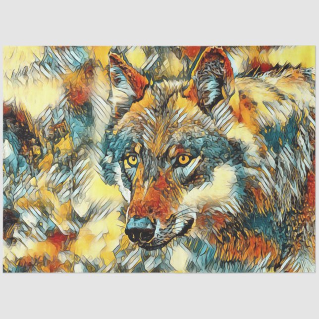 AnimalArt_Wolf_20170605_by_JAMColors Tissue Paper (Front)