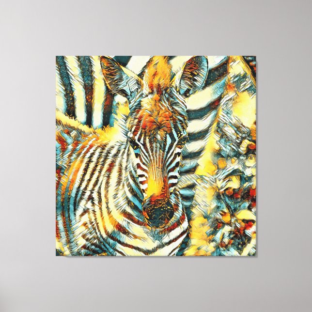 AnimalArt_Zebra_002 Canvas Print (Front)