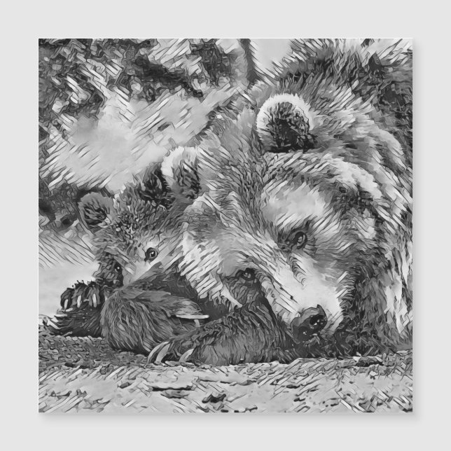 AnimalArtBW_Bear_002 (Front)