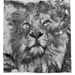 AnimalArtBW_Lion_003