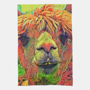 AnimalColor_Alpaca_003 Kitchen Towel