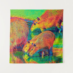 AnimalColor_Capybara_004 Tapestry
