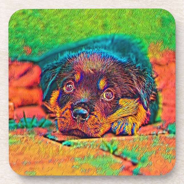 AnimalColor_Dog_002 Coaster (Front)