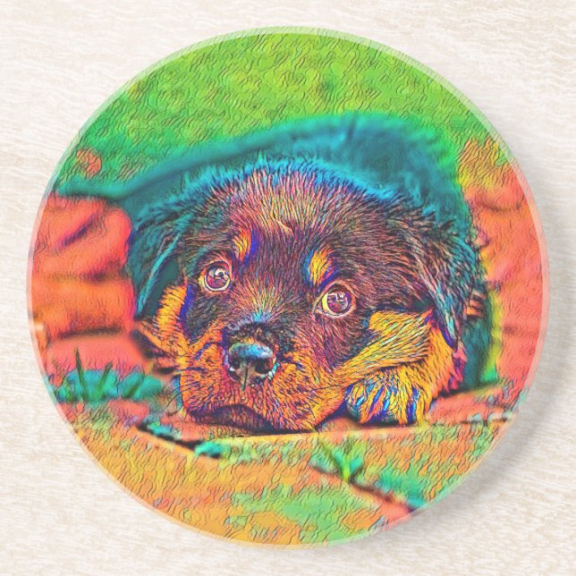 AnimalColor_Dog_002 Coaster (Front)