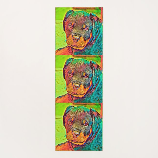 AnimalColor_Dog_003 Yoga Mat (Back)