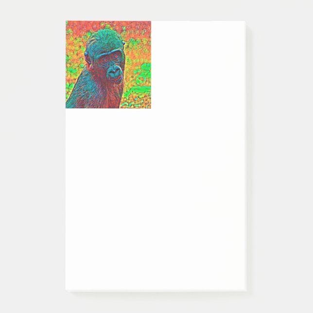 AnimalColor_Gorilla_001 Post-it Notes (Front)