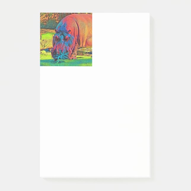 AnimalColor_Hippo_004 Post-it Notes (Front)