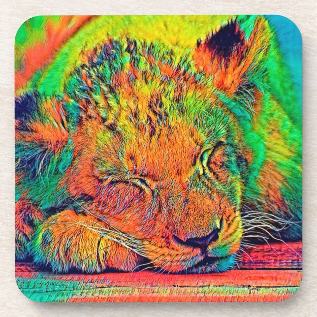 AnimalColor_Lion_002 Coaster (Front)