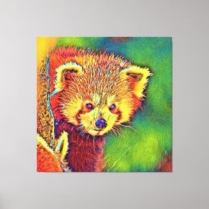 AnimalColor_RedPanda_016 Canvas Print