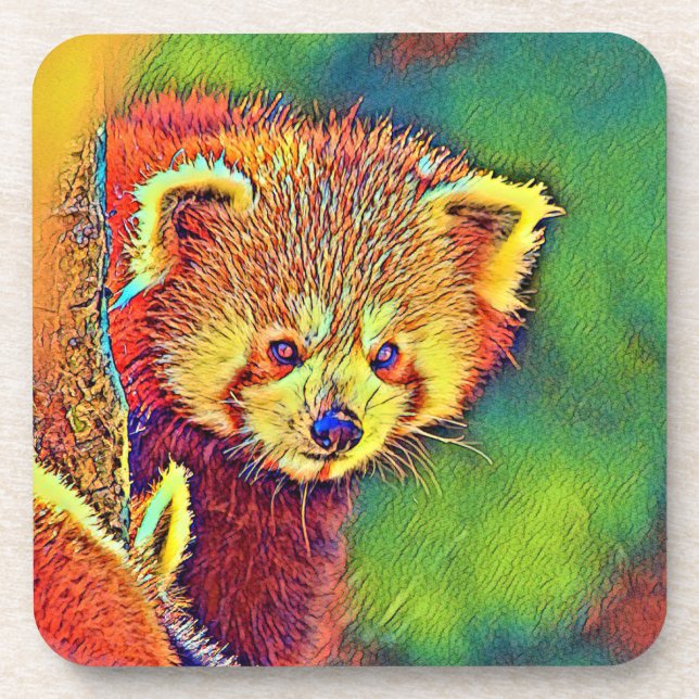 AnimalColor_RedPanda_016 Coaster (Front)