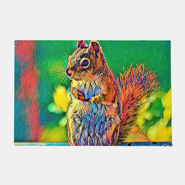 AnimalColor_Squirrel_003_by_JAMColors Doormat (Front)