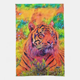 AnimalColor_Tiger_002 Kitchen Towel