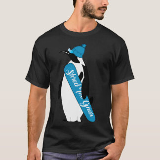 Animalcreations Shred The Gnar Cartoon Penguin T-Shirt