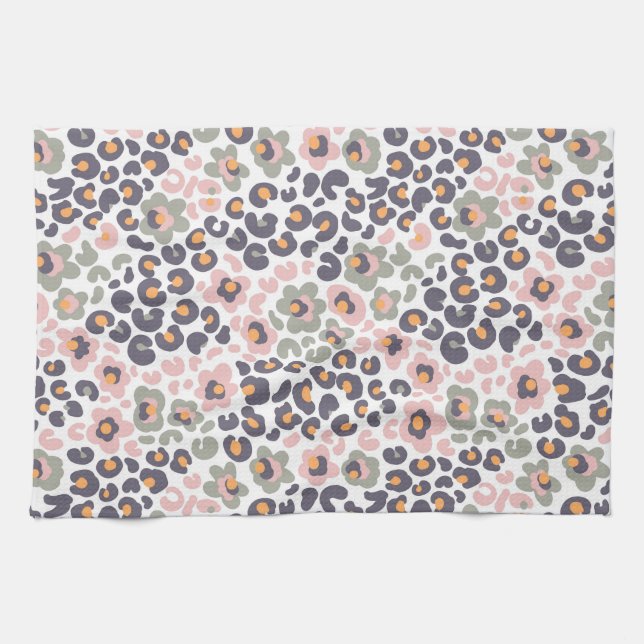 Animalier with Flowers Kitchen Towel (Horizontal)
