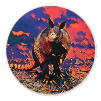 AnimalMix_Armadillo_001 Ceramic Knob