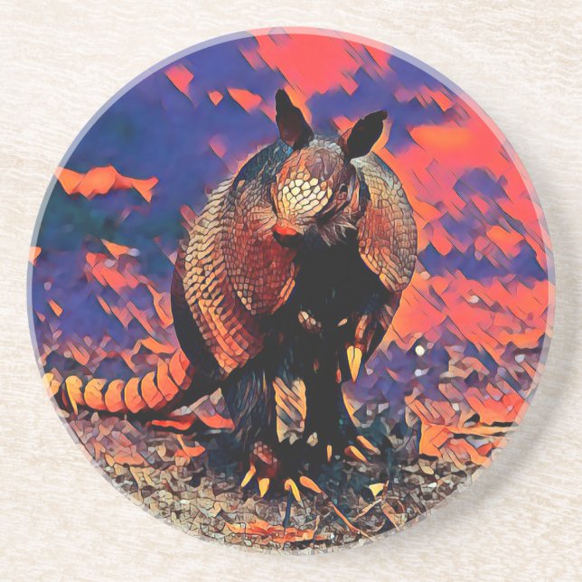 AnimalMix_Armadillo_001 Coaster (Front)