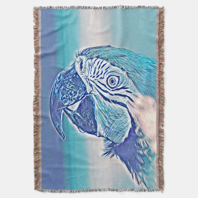 AnimalMix_Bird_009 Throw Blanket (Front Vertical)