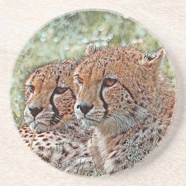 AnimalMix_Cheetah_031 Coaster (Front)