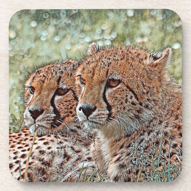 AnimalMix_Cheetah_031 Coaster (Front)