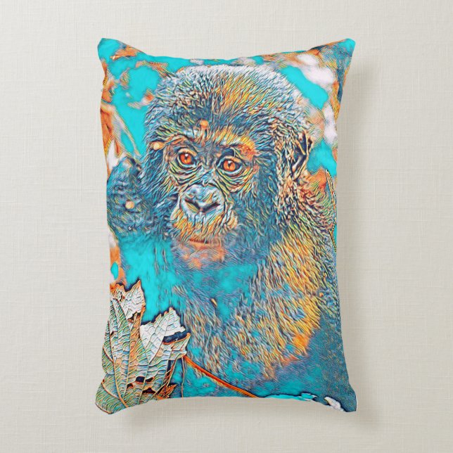 AnimalMix_Gorilla_002 Accent Pillow (Front(Vertical))