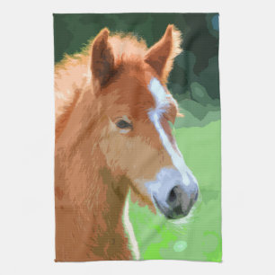AnimalMix_Horse_013 Kitchen Towel