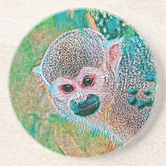 AnimalMix_Monkey_010 Coaster (Front)