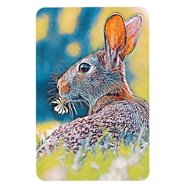 AnimalMix_Rabbit_028 Magnet (Vertical)
