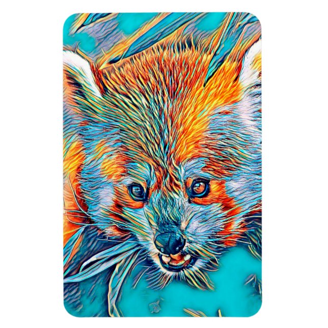 AnimalMix_RedPanda_001 Magnet (Vertical)