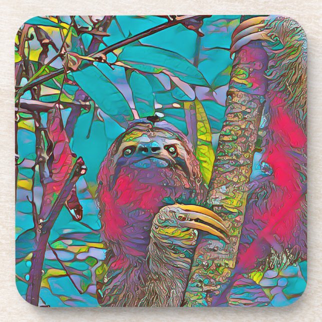 AnimalMix_Sloth_005 Coaster (Front)