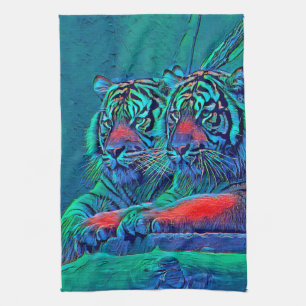 AnimalMix_Tiger_035 Kitchen Towel