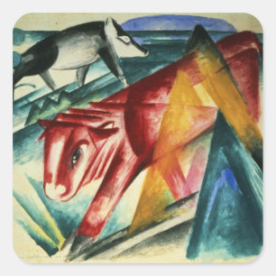 Animals, 1913 square sticker