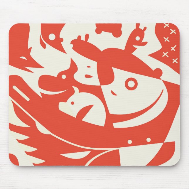Animals Abstract Mousepad (Front)