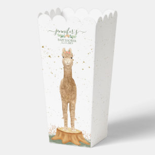 Animals Alpaca Baby Cute Shower Favor Box
