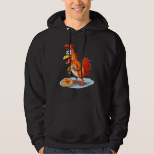 animals and fast food pizza chicken hoodie
