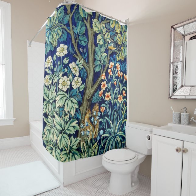 Animals and Flowers, Forest, William Morris (In Situ)