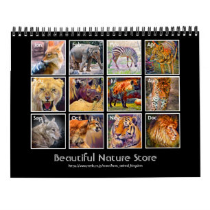 Animals Art Calendar (Type-A)